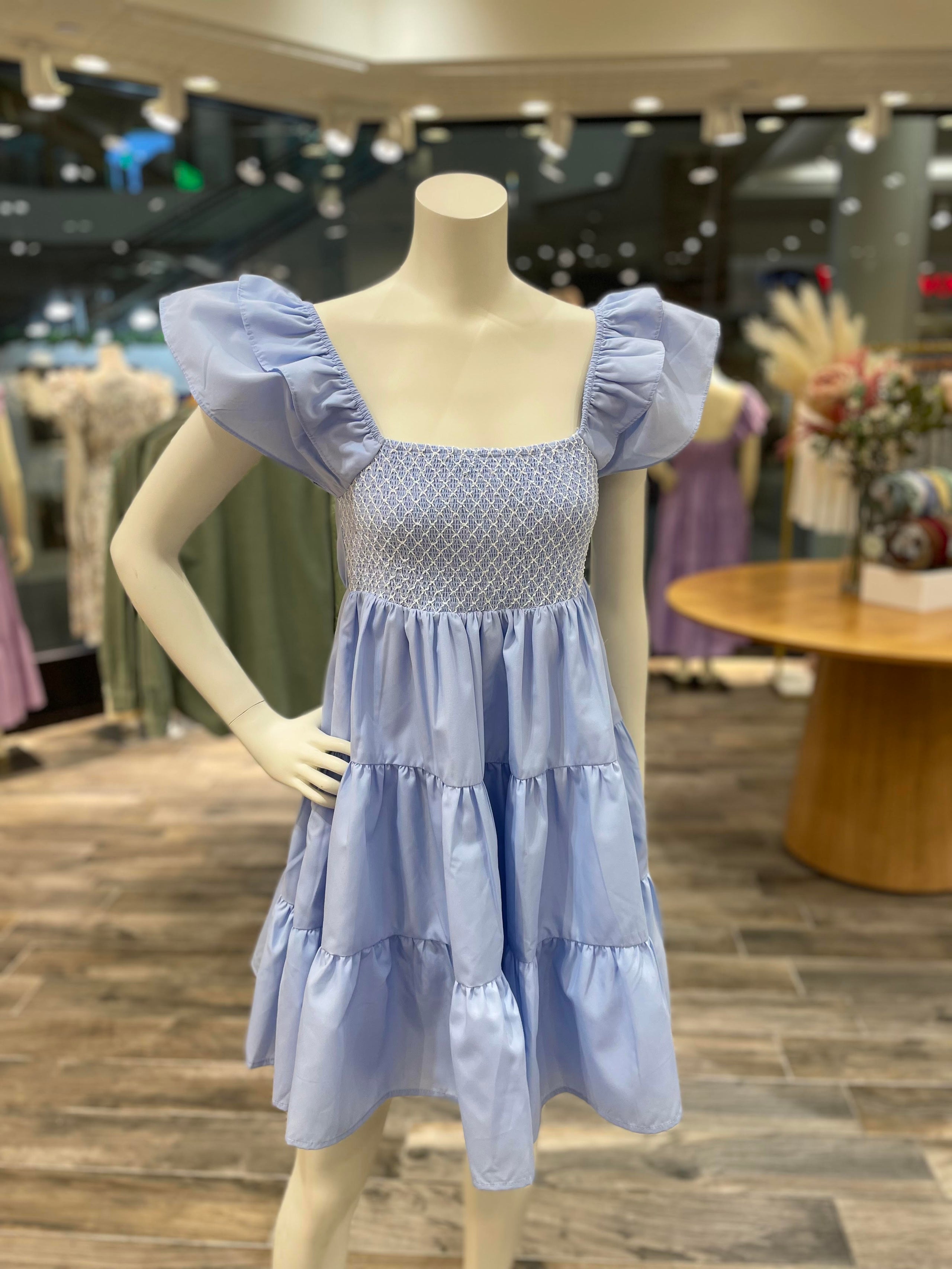 Blue Babydoll Dress