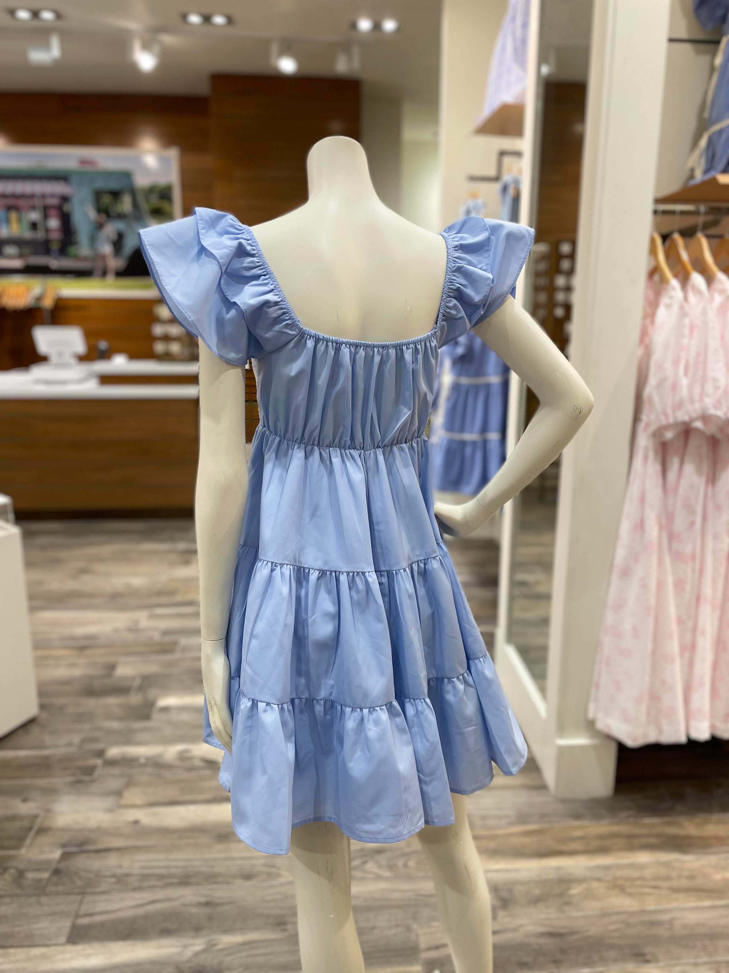Blue Babydoll Dress