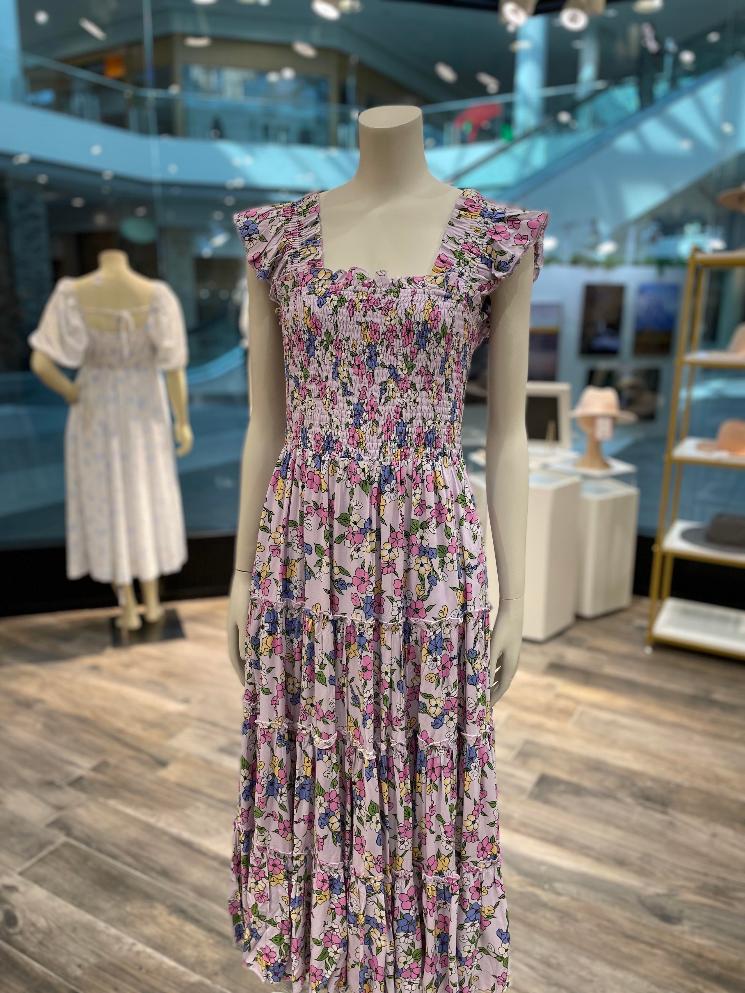 Lavender Floral Dress